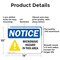 Signmission Radiation & Laser Sign, 10 in H x 14 in W, Aluminum, Rectangle OS-2PACK-NS-A-1014-L-15956 - alternate 2